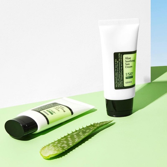 $8❤️‍🔥 COSRX Aloe Soothing Sun Cream SPF50+/PA++++ 🪴☀️ NEW IN BOX Sunscreen - Picture 5 of 8
